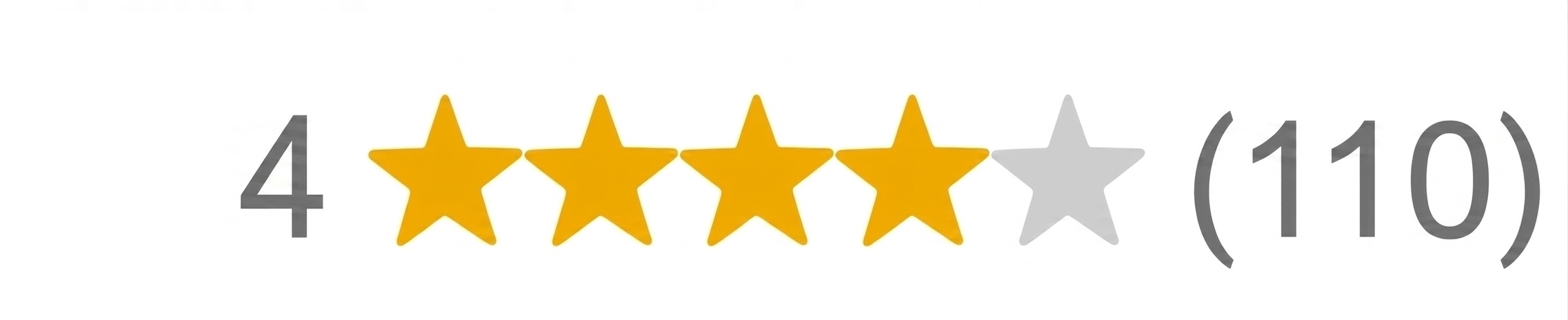 Prima: 4 stelle e 110 recensioni