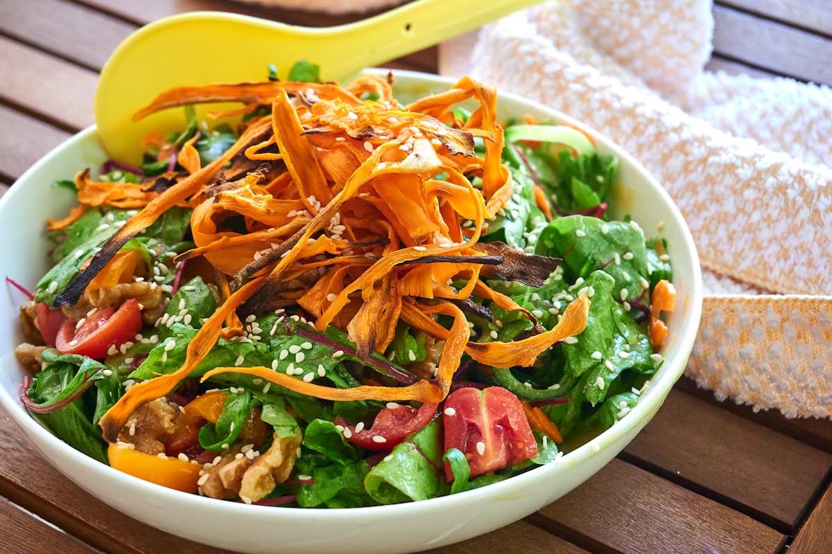 Fresh Riviera-style salad with greens and citrus